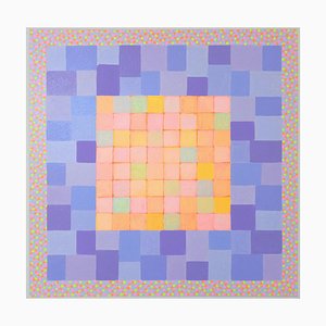 Felix Akulw Lavender Sunrise, 2020, Acrylic on Canvas
