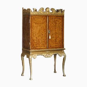 Antique Mulberry Wood Giltwood Drinks Cabinet, 1740