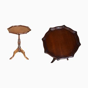 Tavolino tripode vintage in mogano