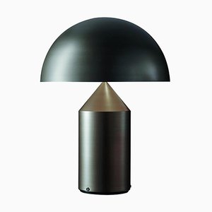 Large Metal Satin Bronze Atollo Table Lamp by Vico Magistretti for Oluce