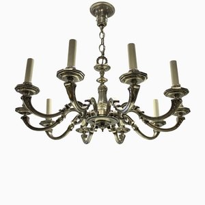 Antique Silver-Plated Chandelier