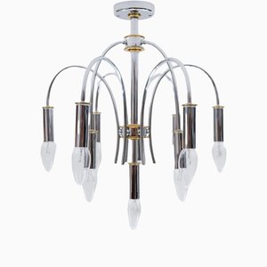 German Pendant in Chrome and Brass from Schröder & Co., 1960s