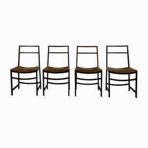 Fabric Dining Chairs by Renato Venturi for MIM Roma, 1960s, Set of 4