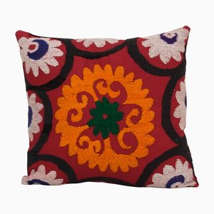 Housse de Coussin Suzani Vintage Rouge