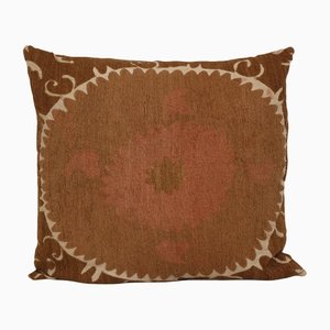 Faded Suzani Embroidery Throw Pillow Cover
