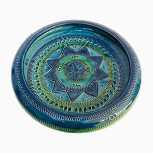 Blaue Rimini Keramik Tasse von Aldo Londi für Bitossi, 1960er