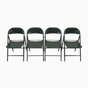 Chaises Pliantes Du-Al Industrielles en Acier de Dare Inglis, Set de 4