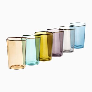 Hexagonal Glasses from Casarialto, Set of 6