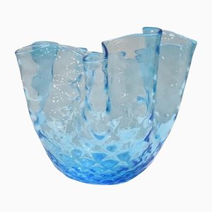 Italienische Handkerchief Vase aus Muranoglas, 1950er