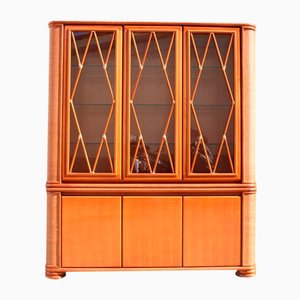 Bamboo & Wood Bookcase from Roberti Rattan, Italy, 1970