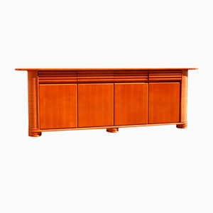 Aparador de bambú y madera de Roberti Rattan, Italy, años 70