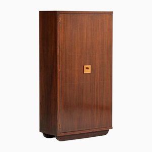 French Art Deco Mahogany and Copper Cabinet by Andre Sornay, 1940s