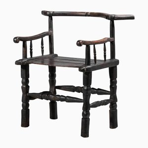 Afrikanischer Senoufo Stuhl aus Massivholz, 1950er