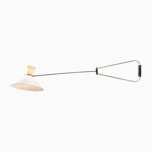 Large French Wall Swing Lamp by Robert Mathieu, 1950s
