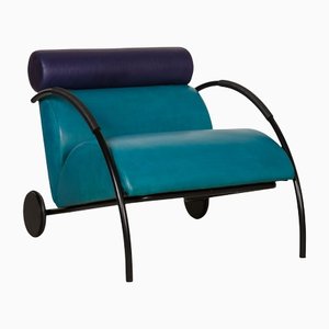 Blue Leather Cycle Armchair from Cor
