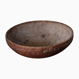 Large 18th Century Swedish Wood Root Bowl