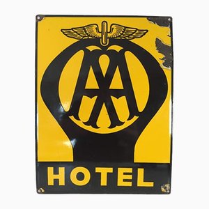 American Automobile Association Enamel Sign, 1950s