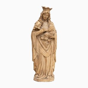 Statuetta raffigurante una Vergine vintage in gesso, anni '50