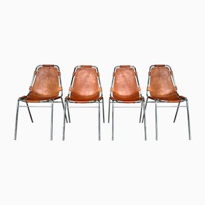 Les Arcs Stühle von Charlotte Perriand für Cassina, 1960er, 4er Set