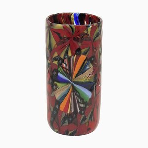 Rote Starry Vase von Murano Glam