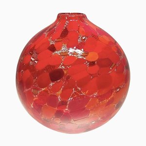 Grand Canal Red Vase from Murano Glam