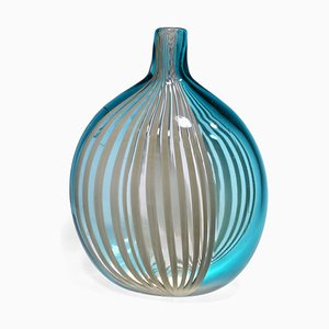 Oval Light Green Fails Vase Bottle from Murano Glam