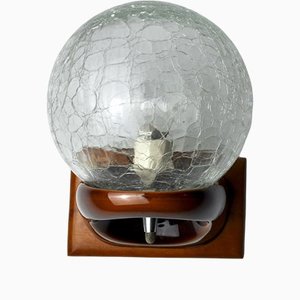 Lámpara de pared era espacial de cristal de Murano, Italia, 1980