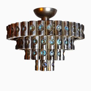 Italian Chandelier with 4 Levels by Gaetano Sciolari, 1970s