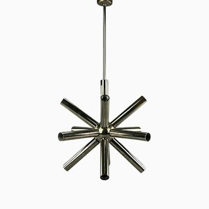 Space Age Design Sputnik Chrome Ceiling Lamp by Sciolari