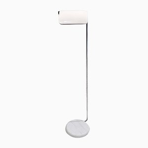 Floor Lamp with Circular Marble Base