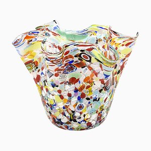 Handkerchief Rialto Mehrfarbige silberne Vase von Murano Glam