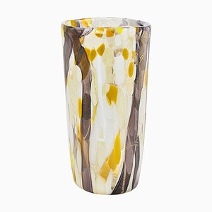 Murano Vase Elfenbein Serenissima Gold von Murano Glam