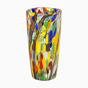 Mehrfarbige Murano Vase Serenissima Gold von Murano Glam