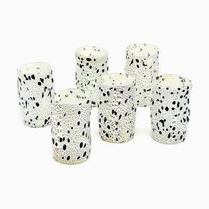 Dalmatian Glass Pieces from Murano Glam, Set of 6