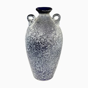 High Blue Still Digging Vase from Murano Glam