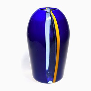 Blue Sapphire Murano Glass Vase from Murano Glam