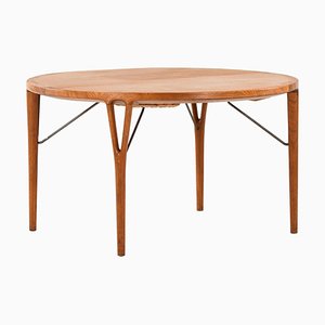 Mesa de comedor danesa de Helge Vestergaard Jensen para Peder Pedersen