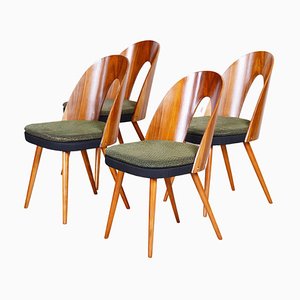 Chaises de Salle à Manger Mid-Century Vertes par Antonín Šuman, 1950s, Set de 4