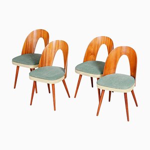 Mid-Century Green Dining Chairs by Antonín Šuman, Set of 4