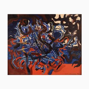 Sven Inge Höglund, Abstract Composition, 1960s or 1970s, Oil on Canvas