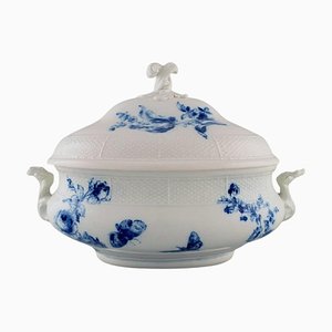 Antique Hand-Painted Porcelain Soup Tureen With Handles from Meissen
