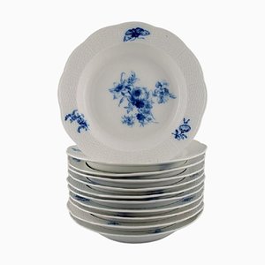 Assiettes Meissen Antiques en Porcelaine Peinte à la Main, Set de 11