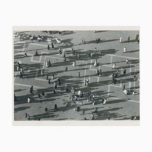 Erich Andres, Venecia: Multitud desde arriba, Italia, 1955, Fotografía en blanco y negro