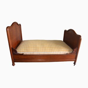 Antique Mahogany Bed with Base