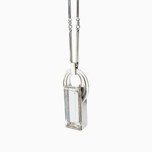Silver and Rock Crystal Pendant from Stigbert