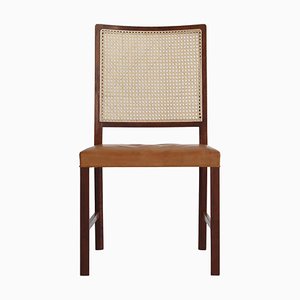 Modern Danish Side Chair in Rosewood and Leather by Bernt Petersen, 1960s