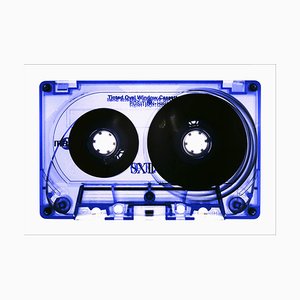 Natasha Heidler and Richard Heeps, Tape Collection: Blue Tinted Cassette, 2021, Color Photograph