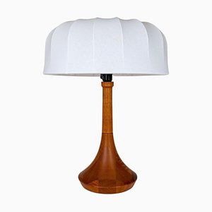 Lampe de Bureau Mid-Century en Teck Massif par Lisbeth Brams, Danemark, 1960s