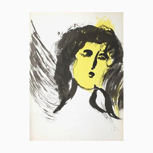 Marc Chagall, Biblia - L 'Ange, 1956, Litografía sobre papel Rivoli