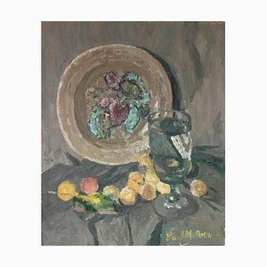 Paul Mathey, Nature morte aux mirabelles, 1942, Huile sur Toile